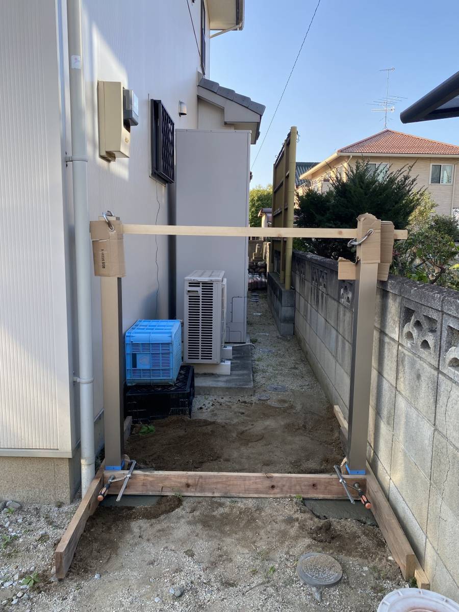 まどありー。の門扉新設の施工後の写真1
