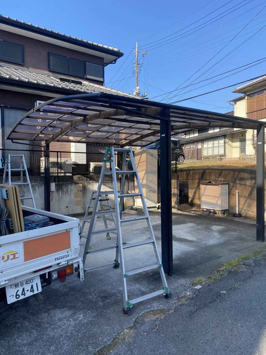 まどありー。太田店のカーポート屋根交換の施工前の写真1