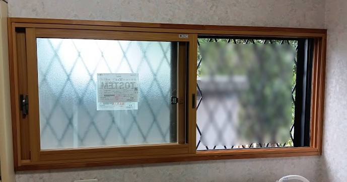 まどありー。太田店の〚窓リノベ補助金対象商品〛洗面所に設置の施工後の写真1