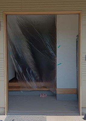 まどありー。太田店のLIXILリシェント玄関引戸の施工後の写真2