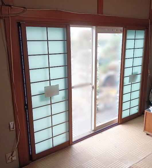 まどありー。太田店の和紙調「インプラス」設置の施工後の写真1